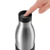 EMSA Bludrop Sleeve N3111100 garrafa de água uso diário 700 ml aço inoxidável preto, aço inoxidável