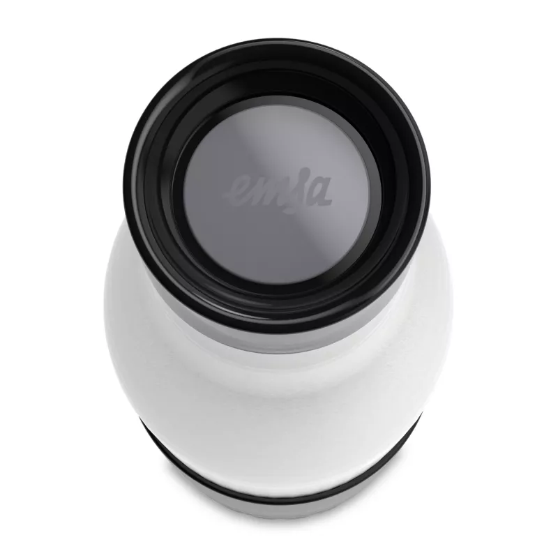 EMSA Bludrop Sleeve N3111100 garrafa de água uso diário 700 ml aço inoxidável preto, aço inoxidável