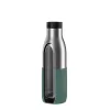 EMSA Bludrop Sleeve N3111100 garrafa de água uso diário 700 ml aço inoxidável preto, aço inoxidável