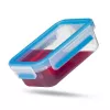 EMSA 508558 Caixa retangular para armazenamento de alimentos 1 L azul, transparente 3 unid.
