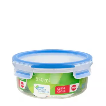 EMSA 508552 Recipiente redondo para armazenamento de alimentos 0,85 l transparente 1 unid.