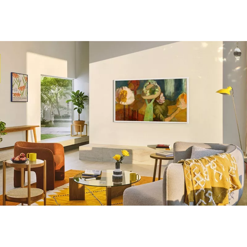 Samsung The Frame GQ50LS03FAUXZG Smart TV QLED 4K UHD de 50 polegadas (127 cm), Art Mode, HDR10+, Wi-Fi, Bluetooth, One Connect Box, preto