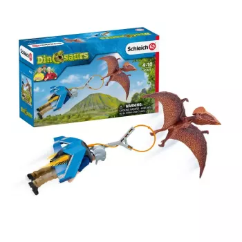 Schleich Dinossauro Caça com Mochila a Jato