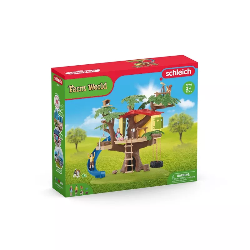 Conjunto de brincar Schleich FARM WORLD Casa na Árvore da Aventura