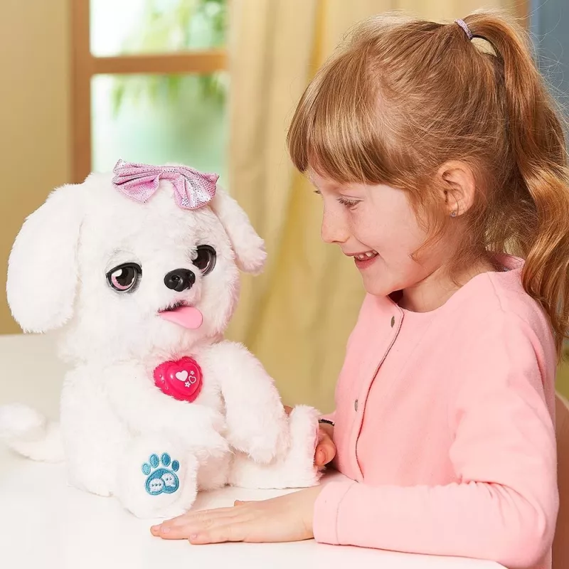 Peluche VTech Schlecki o cachorrinho fofinho — cachorrinho de peluche interativo da VTech
