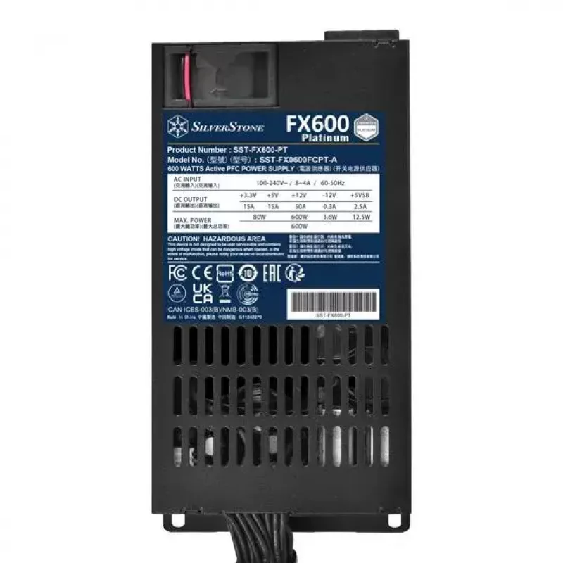 Fonte de alimentação Silverstone FX600 Platinum 600 W