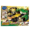 Conjunto de pista de corrida de brinquedo VTech Car-Board Racers Dino Adventure, pista