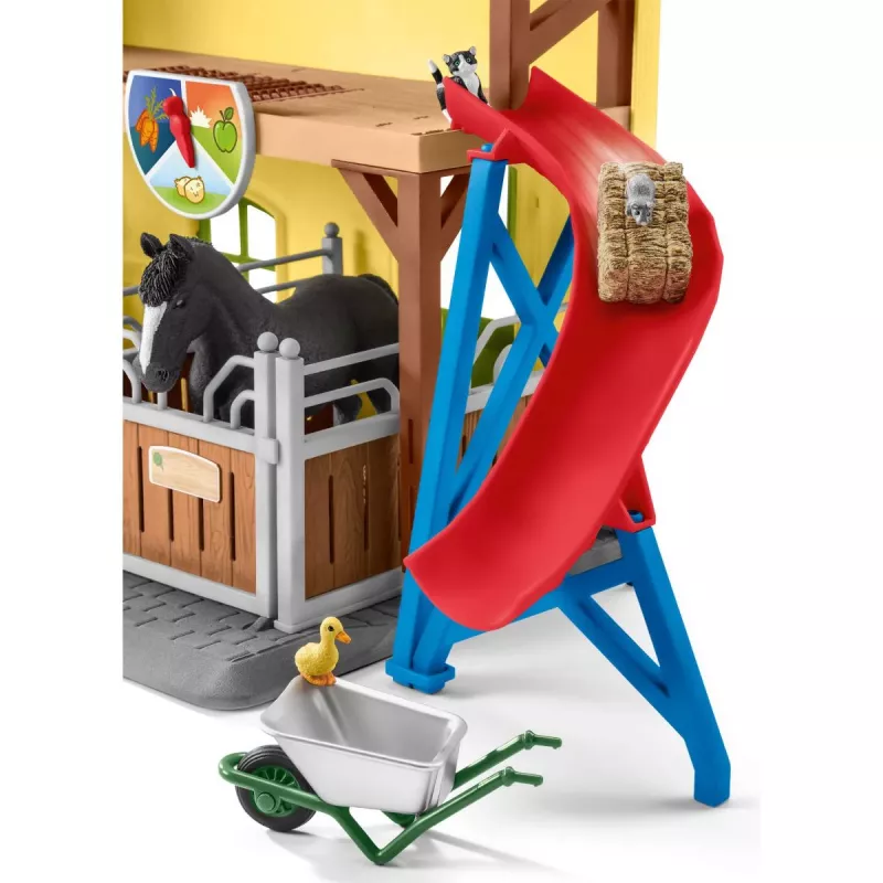 schleich FARM WORLD Estábulo de cavalos, quinta, animais da quinta / brinquedo de quinta, 3 anos, multicolor, plástico