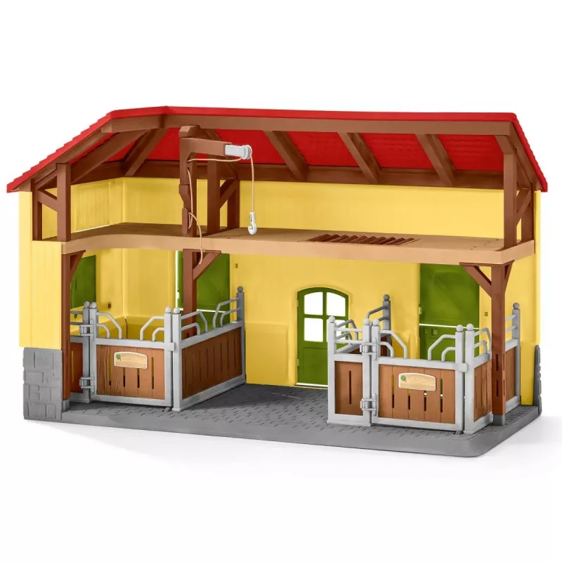 schleich FARM WORLD Estábulo de cavalos, quinta, animais da quinta / brinquedo de quinta, 3 anos, multicolor, plástico