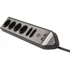 Régua de tomadas Brennenstuhl 1153590610 2 m 6 tomadas AC interior preto prateado