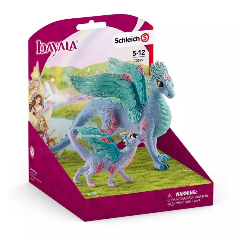 Figura Schleich BAYALA Blossom dragão mãe e filho