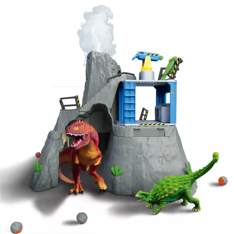 Schleich Dinossauro Acampamento Base de Expedição ao Vulcão multicolor 42564