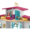schleich HORSE CLUB Centro Equestre à Beira do Lago, Quinta, Estábulo, Cavalos, 5 ano(s), Multicolor, Plástico