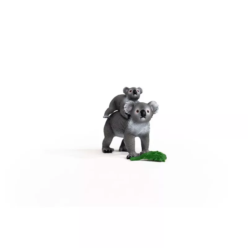 Schleich WILD LIFE Mãe Coala com Bebé 42566 Cinzento-esverdeado