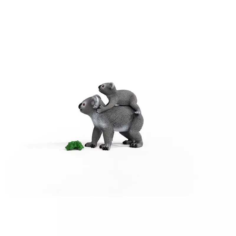 Schleich WILD LIFE Mãe Coala com Bebé 42566 Cinzento-esverdeado