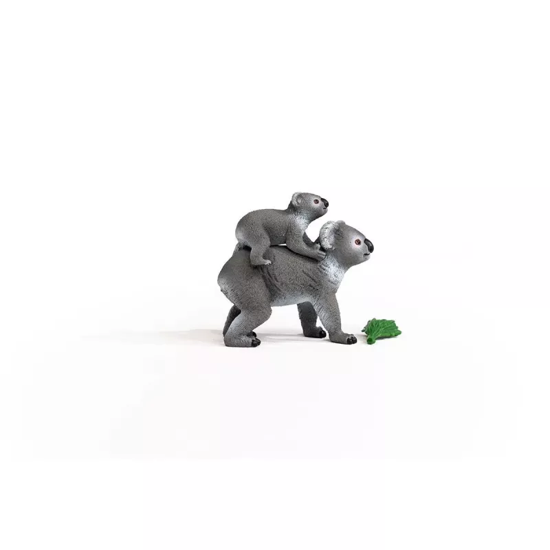 Schleich WILD LIFE Mãe Coala com Bebé 42566 Cinzento-esverdeado
