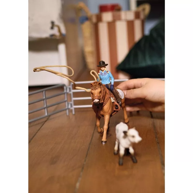 schleich Cowgirl Team Roping Fun, 3 ano(s), Multicolor