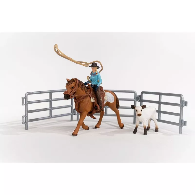 schleich Cowgirl Team Roping Fun, 3 ano(s), Multicolor