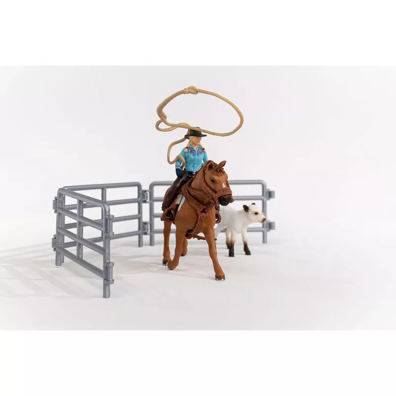 schleich Cowgirl Team Roping Fun, 3 ano(s), Multicolor