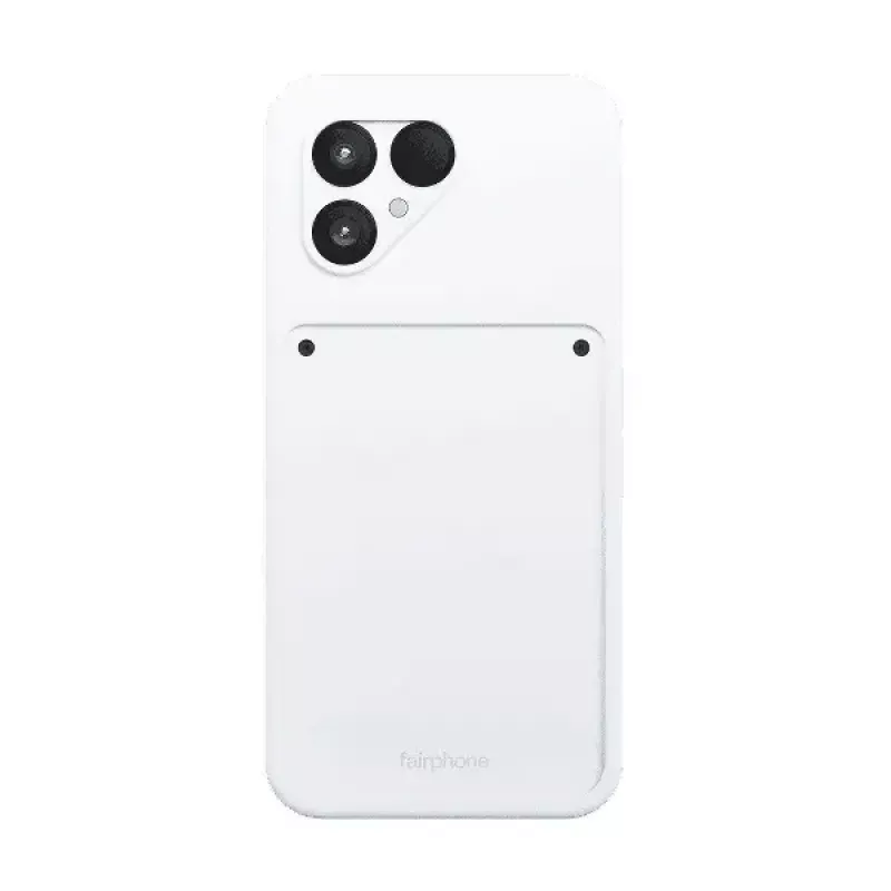 Fairphone 6 capa de proteção F6CASE-1WH-WW1, plástico reciclado, Cloud White