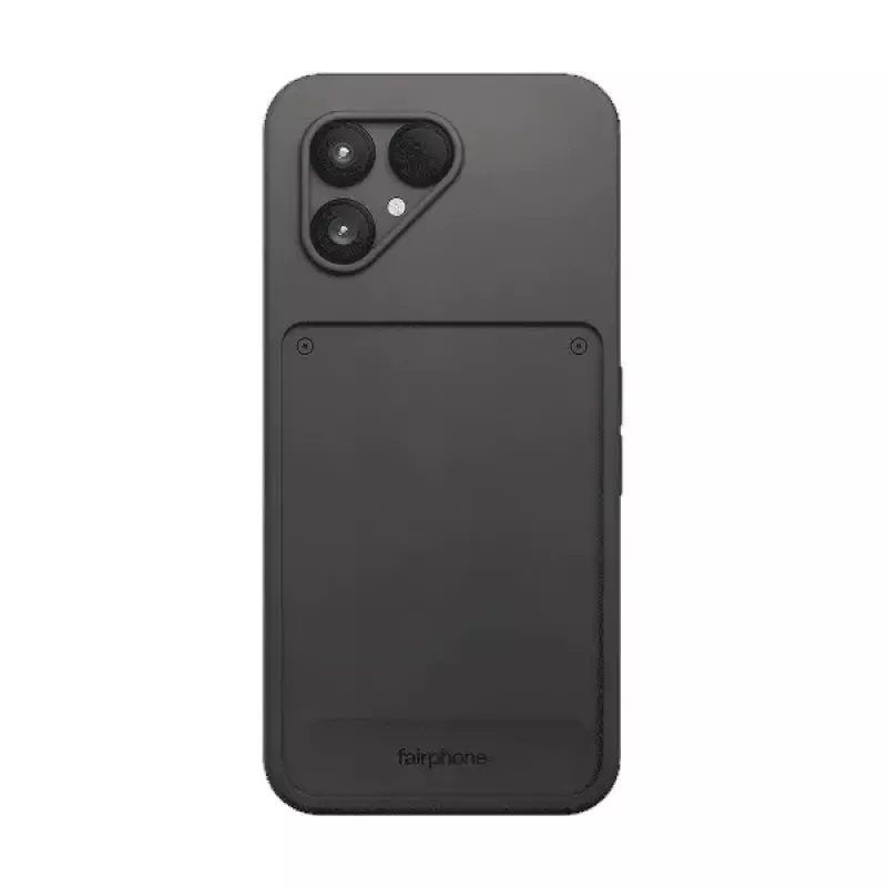 Capa de Telemóvel Fairphone Schutzcase v1 para Fairphone (Gen. 6) — Capa, compatível com ecrã de 16 cm (6,3 polegadas), Preto