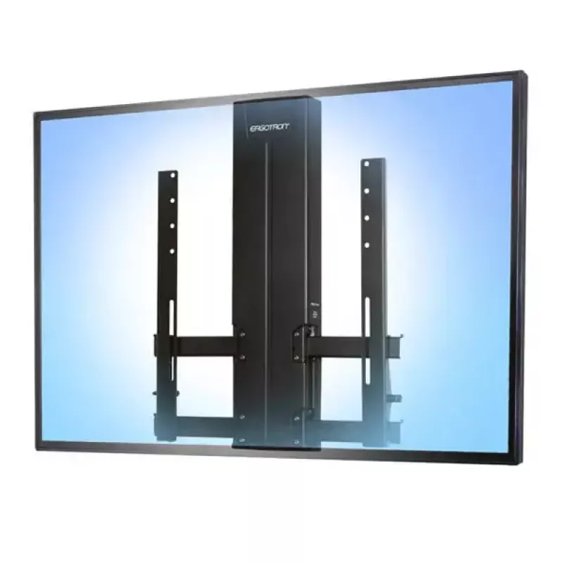 Ergotron Glide Wall Mount HD 61-061-085 suporte de parede, até 152,4 cm (60 polegadas), regulável em altura, inclinável, 18,1 kg, preto