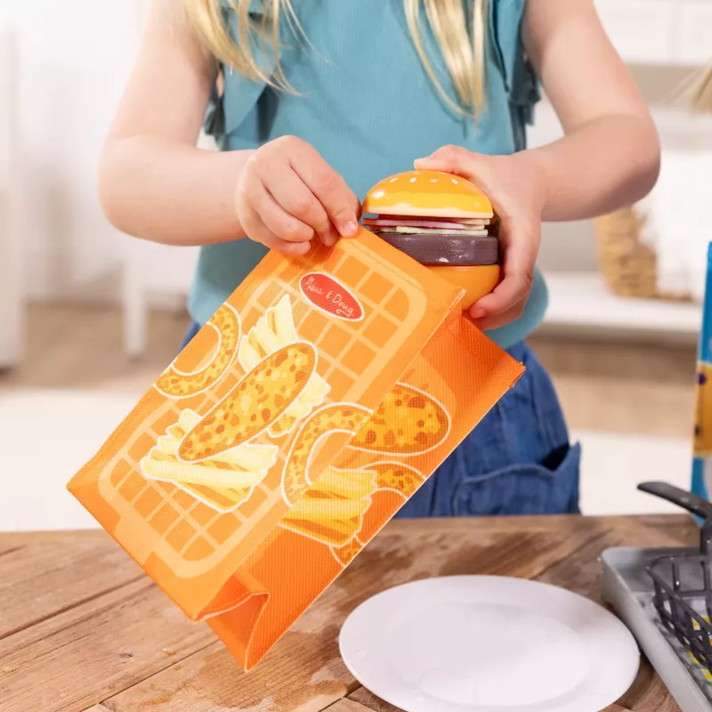 Melissa & Doug Flip & Fry conjunto de grelhar com alimentos de brincar com mudança de cor Water WOW!, brinquedo pré-escolar a partir dos 3 anos