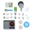 Melissa & Doug Simmer & Stir conjunto de fogão com alimentos de brincar com revelação de cor Water WOW, brinquedo pré-escolar a partir dos 3 anos