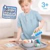 Melissa & Doug Simmer & Stir conjunto de fogão com alimentos de brincar com revelação de cor Water WOW, brinquedo pré-escolar a partir dos 3 anos