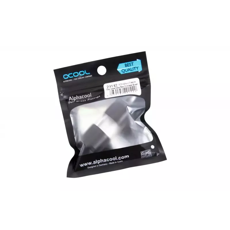 Sistema de refrigeração para computador Alphacool 29142 acetal acrílico preto transparente 1/4 polegadas