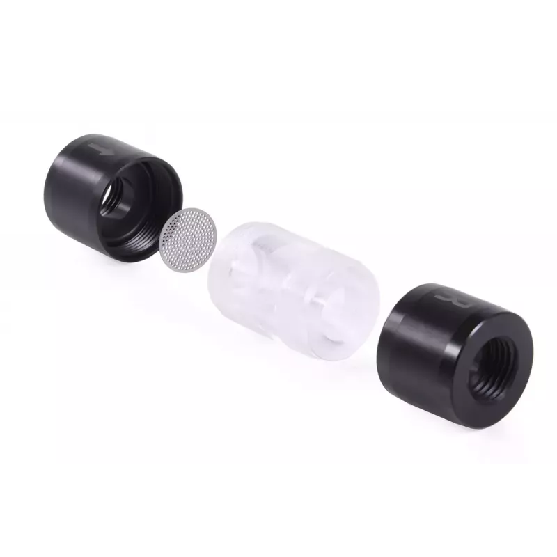 Sistema de refrigeração para computador Alphacool 29142 acetal acrílico preto transparente 1/4 polegadas
