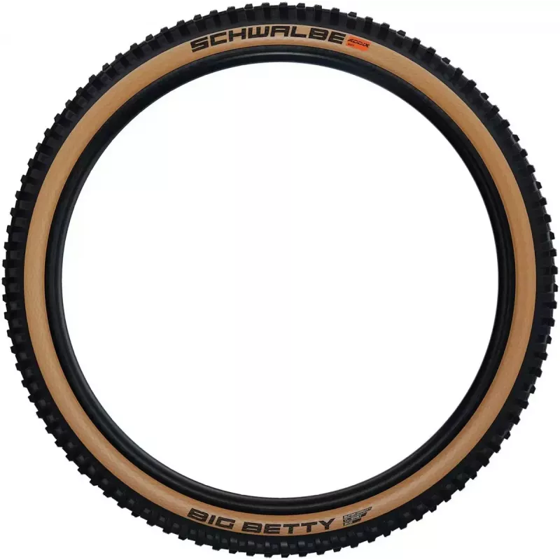 Pneu de bicicleta Schwalbe Big Betty Super Gravity 27,5 polegadas (62-584) preto/castanho