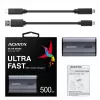 ADATA SE880 500 GB USB Type-C 3.2 Gen 2 (3.1 Gen 2) Wi-Fi cinzento