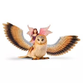 schleich BAYALA Fada em voo na coruja Glam, 5 ano(s), Elfos do Sol, Unicórnios & Fadas, multicolor, plástico