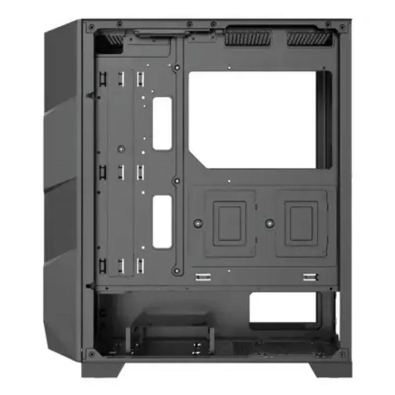 Caixa PC Midi Tower XILENCE Performance A+ BREEZE II — preto, vidro temperado, suporta ATX/Micro‑ATX/Mini‑ITX, 3x140mm frente, 1x120mm traseira