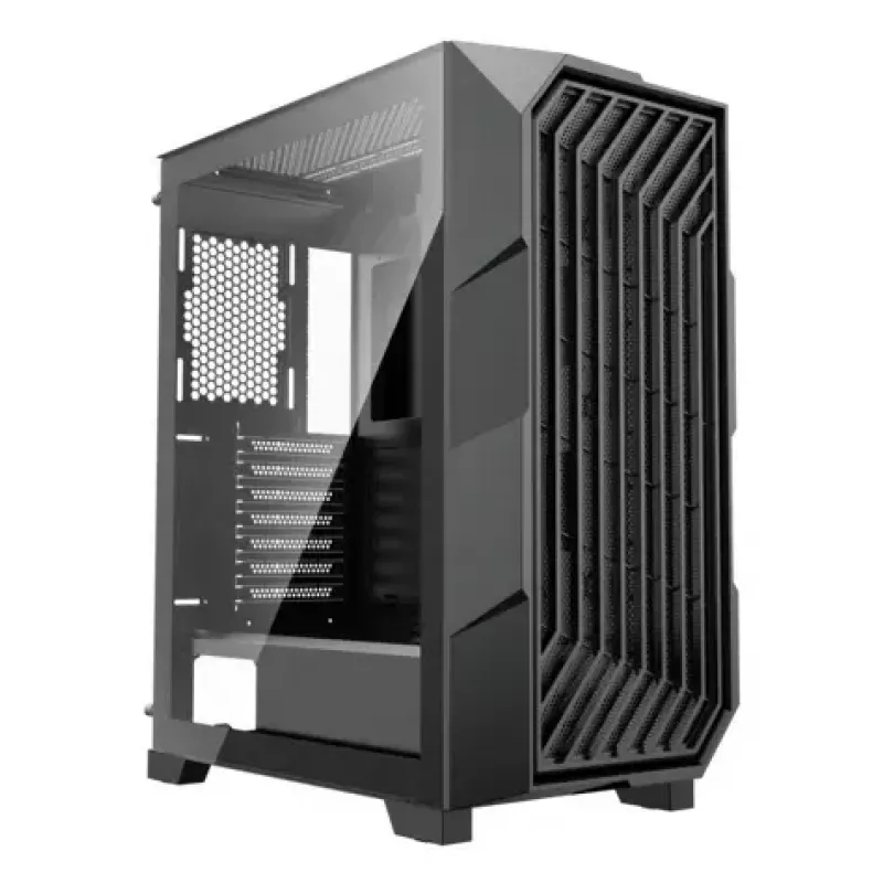 Caixa PC Midi Tower XILENCE Performance A+ BREEZE II — preto, vidro temperado, suporta ATX/Micro‑ATX/Mini‑ITX, 3x140mm frente, 1x120mm traseira