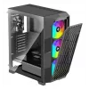 Caixa PC Midi Tower XILENCE Performance A+ BREEZE II — preto, vidro temperado, suporta ATX/Micro‑ATX/Mini‑ITX, 3x140mm frente, 1x120mm traseira
