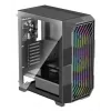 Caixa PC Midi Tower XILENCE Performance A+ BREEZE II — preto, vidro temperado, suporta ATX/Micro‑ATX/Mini‑ITX, 3x140mm frente, 1x120mm traseira