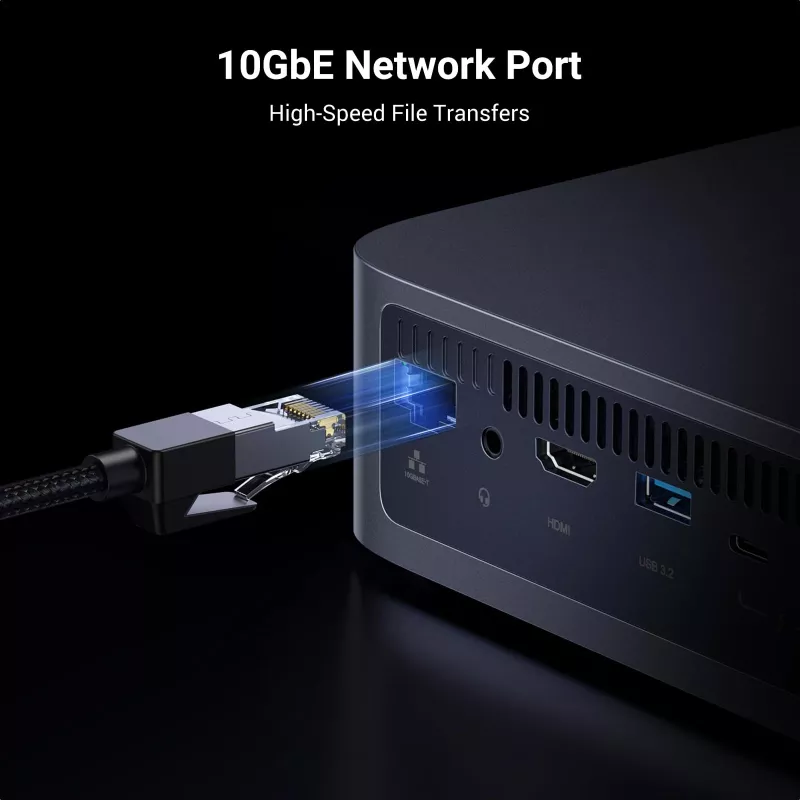 Ugreen DXP480T Plus NAS Desktop Intel® Core™ i5 8 GB DDR5 cinzento