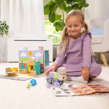 Melissa & Doug MDT BBN Blockables Town Pyst GML, 2 ano(s), 73 unid., plástico, madeira