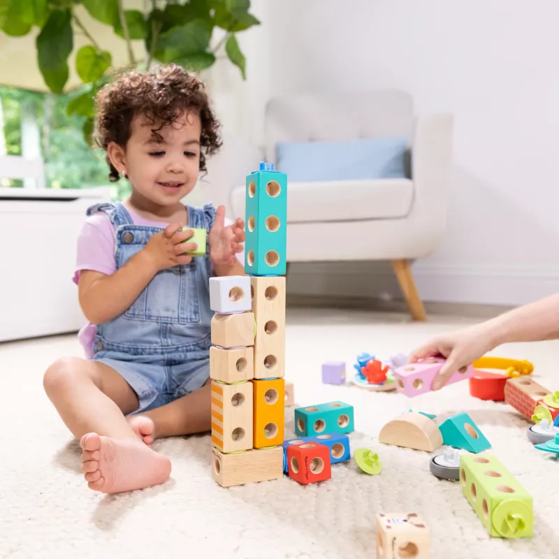 Melissa & Doug MDT BBN Blockables Town Pyst GML, 2 ano(s), 73 unid., plástico, madeira