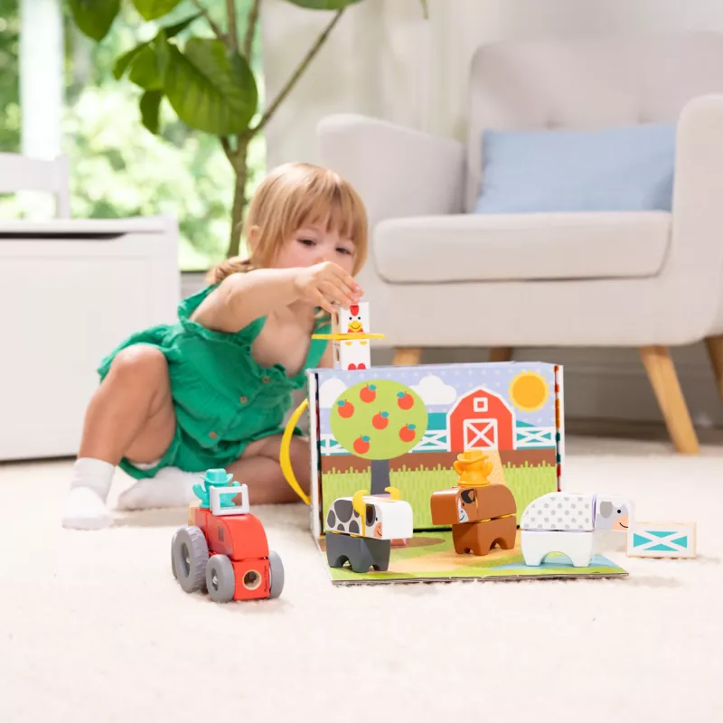 Melissa & Doug MDT BBN Blockables Farm GML, 2 ano(s), 56 unid., plástico, madeira
