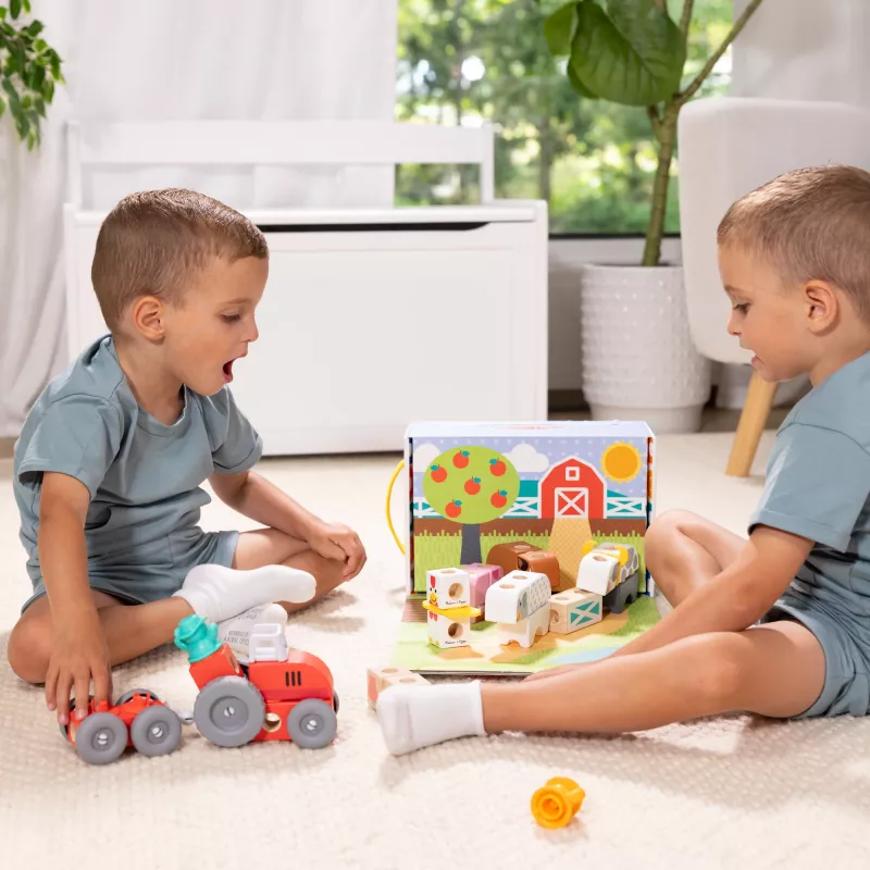 Melissa & Doug MDT BBN Blockables Farm GML, 2 ano(s), 56 unid., plástico, madeira