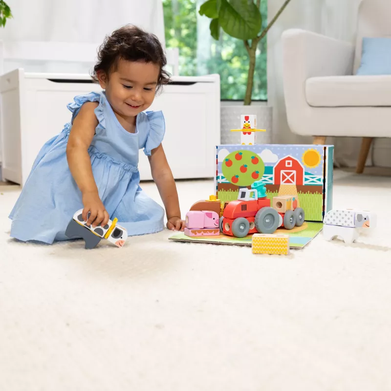 Melissa & Doug MDT BBN Blockables Farm GML, 2 ano(s), 56 unid., plástico, madeira