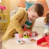 Kinetic Sand, conjunto de brincar SquishPizza forno de pizza que cresce, presentes criativos de Páscoa, inclui 1 lb de areia de brincar moldável & 5 ferramentas, artesanato de alimentos de brincar brinquedo para crianças