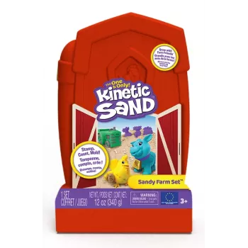 Spin Master Kinetic Sand - Conjunto Sandy Farm, areia de brincar