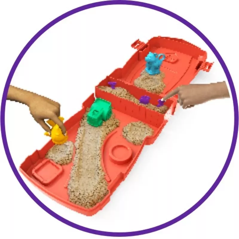 Spin Master Kinetic Sand - Conjunto Sandy Farm, areia de brincar