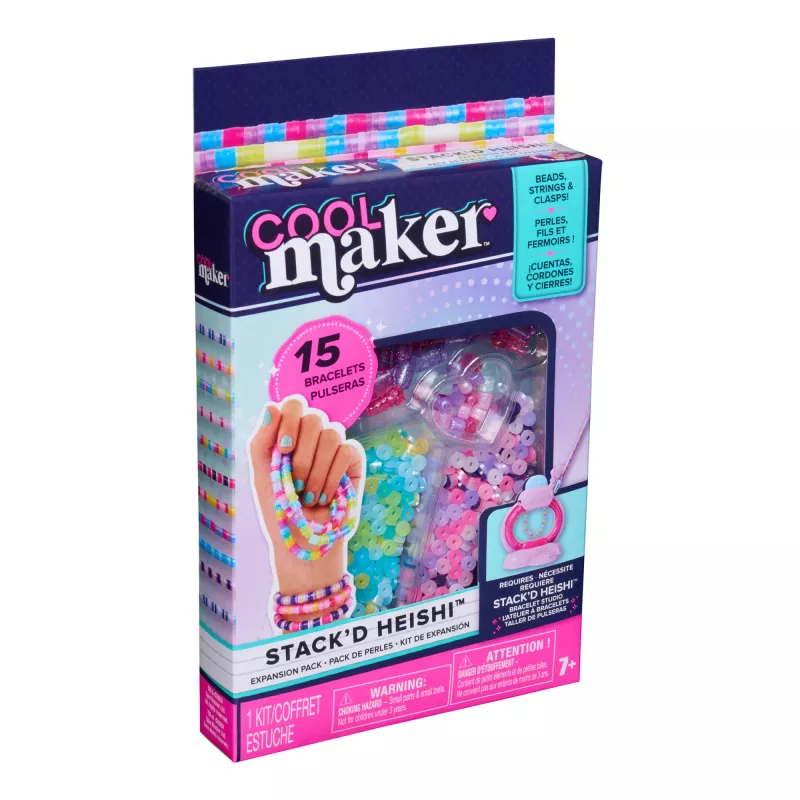 Spin Master Cool Maker Stack'd Heishi 6073900 conjunto de recarga para fazer pulseiras, a partir dos 7 anos