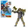 Figura de ação Superman Hammer of Boravia 6 polegadas, estilo do filme, inclui 2 acessórios, dourado/cinzento