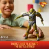 Figura de ação Superman Hammer of Boravia 6 polegadas, estilo do filme, inclui 2 acessórios, dourado/cinzento